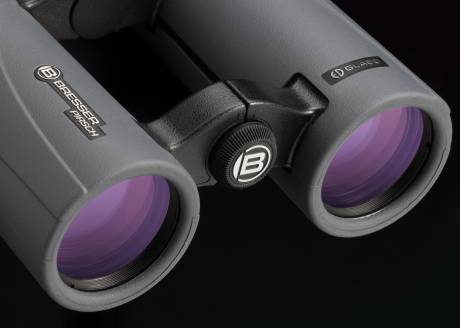 Bresser Optik Fernglas Pirsch ED 10 x 34 mm Dachkant Grau 1721035