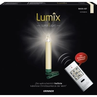 Lumix 74422 Funk-Weihnachtsbaum-Beleuchtung Kerze Innen/Außen batteriebetrieben Anzahl Leuchtmittel 10 LED Warmweiß Lumix 74422 Funk-Weihnachtsbaum-Beleuchtung Kerze Innen/Außen batteriebetrieben Anzahl Leuchtmittel 10 LED Warmweiß
