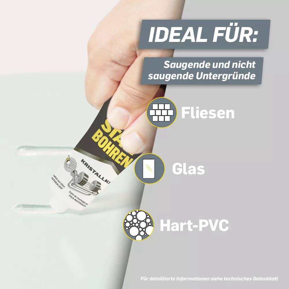 Pattex Kleben statt Bohren Kristallklar Montagekleber PKBC1 90 g