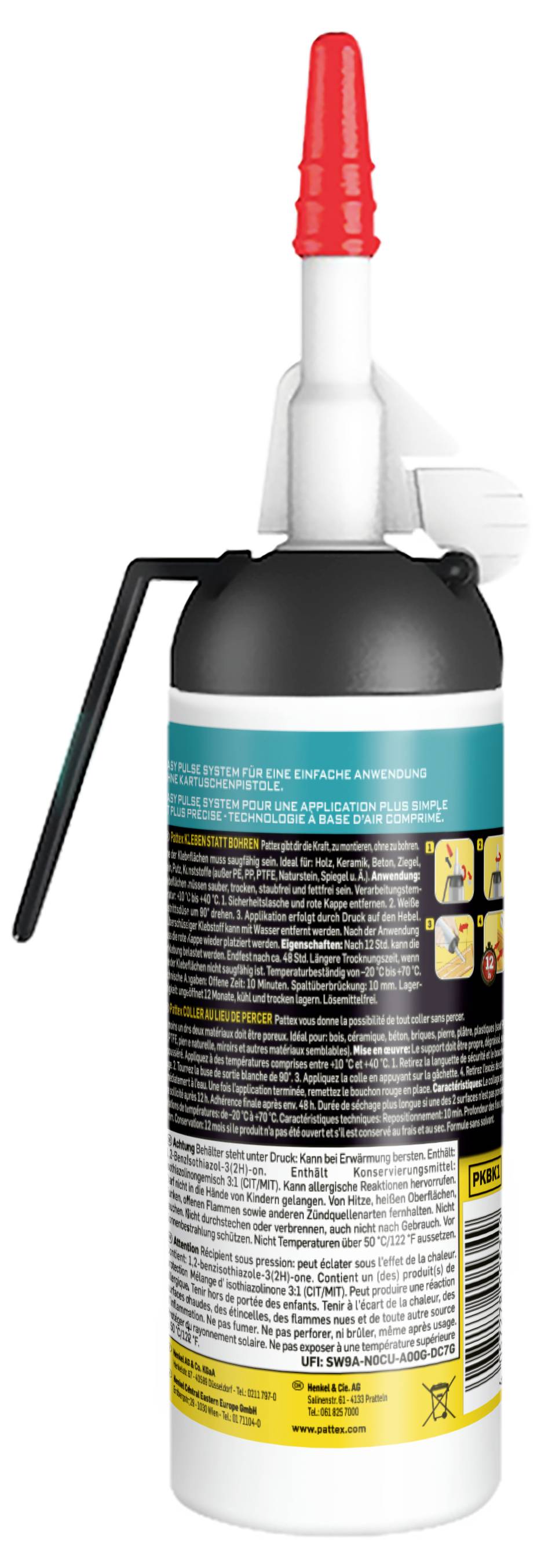 Pattex Kleben statt Bohren Montagekleber PKBK1 133g