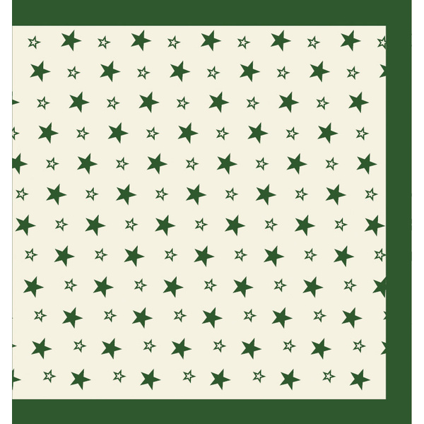Krinner 91101 Unterlegdecke Sterne Grün wasserdichte Unterseite