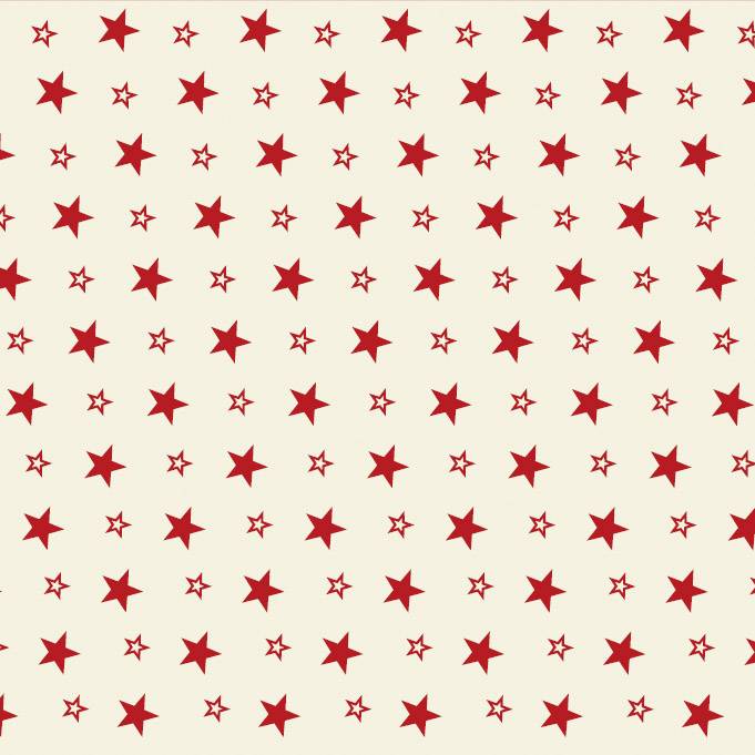 Krinner 91102 Unterlegdecke Sterne Rot wasserdichte Unterseite