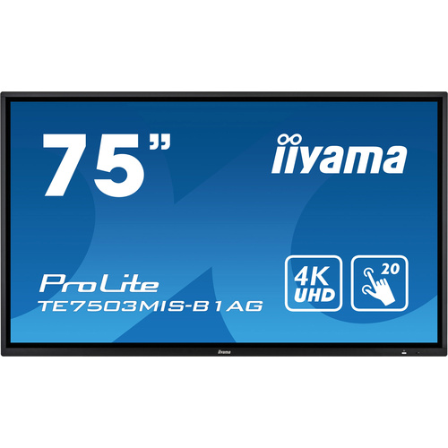 Iiyama ProLite TE7503MIS Digital Signage Display 189.3cm 74.5 Zoll 3840 x 2160 Pixel 24/7