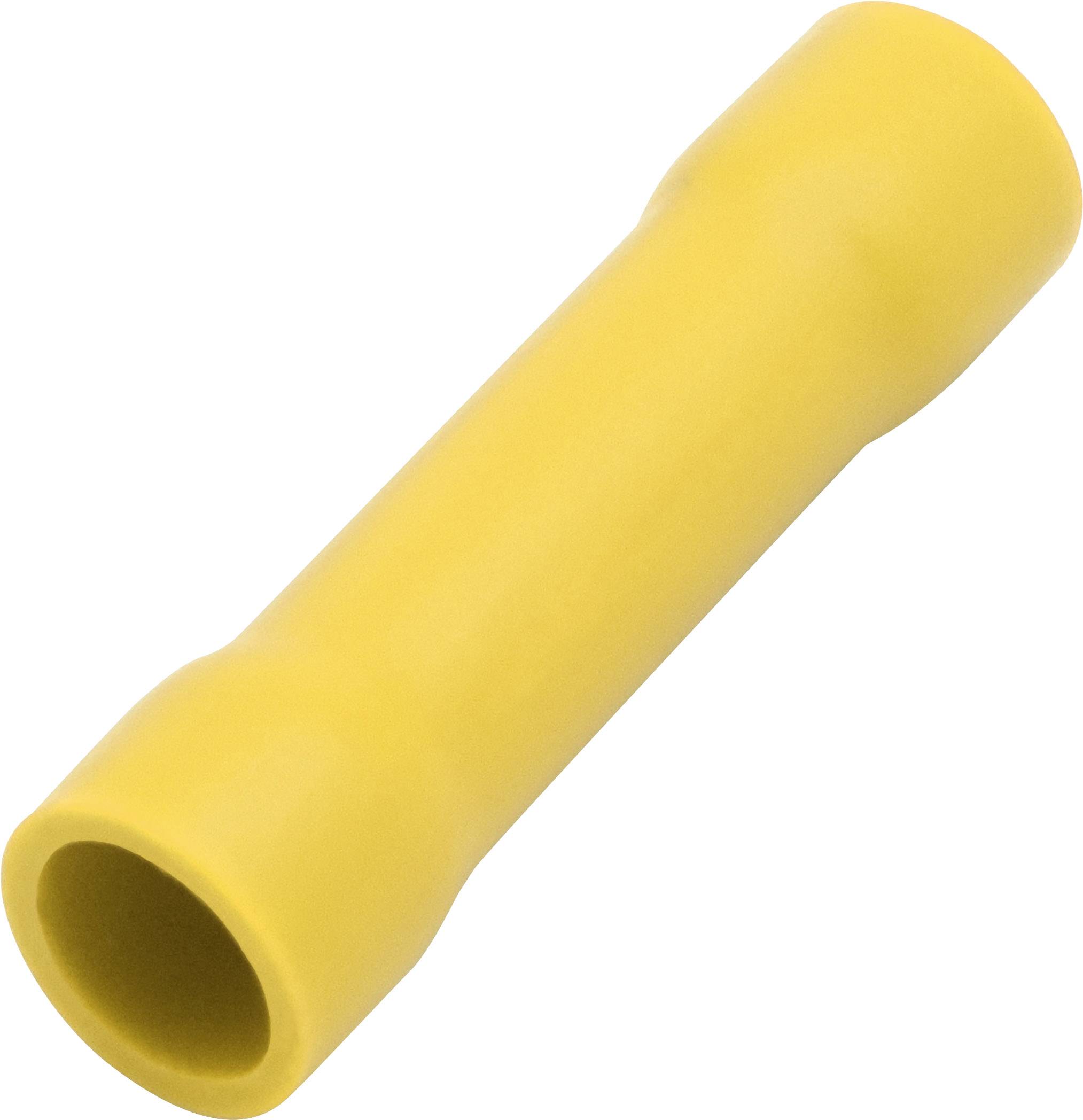 TRU COMPONENTS T1904C123 Parallelverbinder 4mm² 6mm² Vollisoliert Gelb 25St.