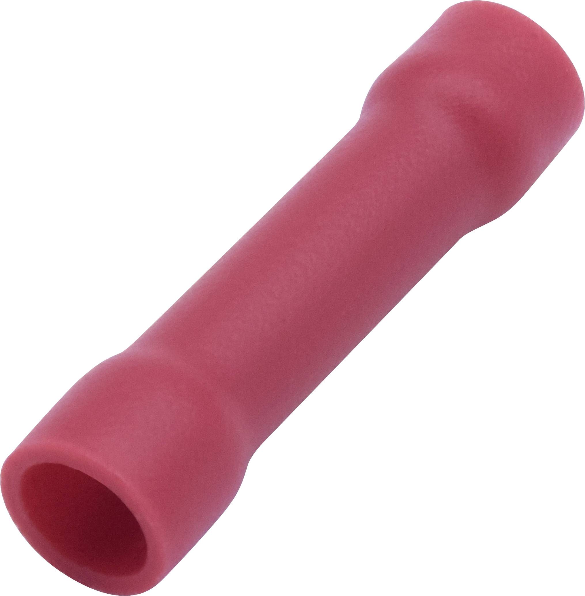 TRU COMPONENTS T1904C066 Parallelverbinder 0.50mm² 1.50mm² Vollisoliert Rot 50St.