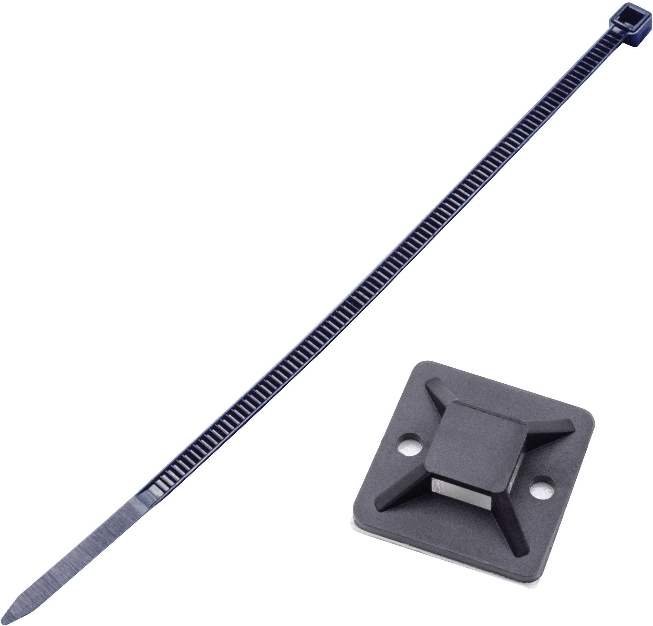 TRU COMPONENTS T1904CA039 Kabelbinder-Sortiment 100mm 2.50mm Schwarz 20 Teile