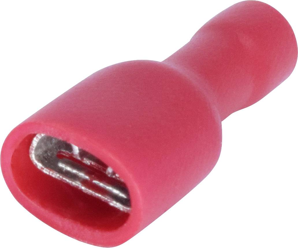 TRU COMPONENTS T1904C117 Flachsteckhülsen-Sortiment Steckbreite: 6.30mm Steckdicke: 0.80mm 180° Vollisoliert Rot 25St.