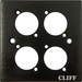 Cliff CP30500C Befestigungsplatte Schwarz 1 St.