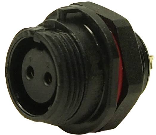 Cliff FM686832 Lautsprecher-Steckverbinder Buchse, Einbau Polzahl: 2 Schwarz 1St.