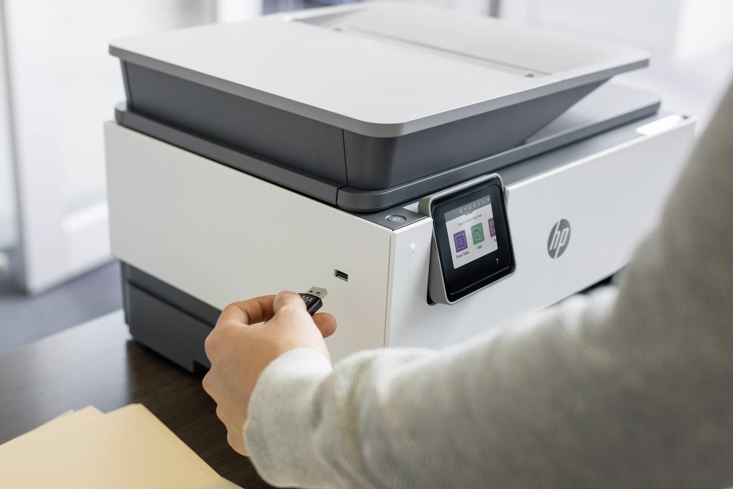 HP OfficeJet Pro 9012 All-in-One Basalt Farb Tintenstrahl Multifunktionsdrucker A4 Drucker, Scanner, Kopierer, Fax LAN, WLAN, Duplex, Duplex-ADF
