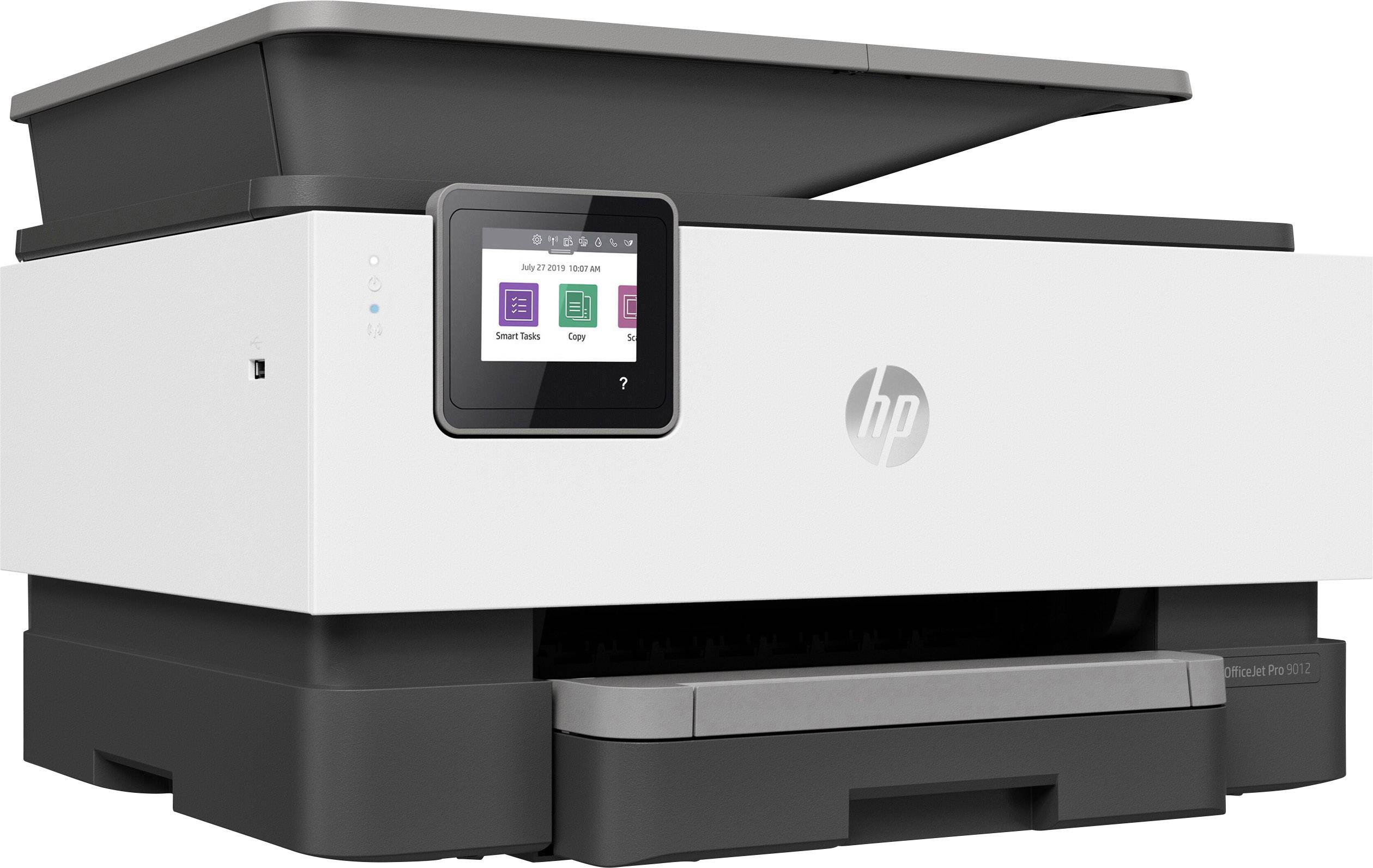 HP OfficeJet Pro 9012 All-in-One Basalt Farb Tintenstrahl Multifunktionsdrucker A4 Drucker, Scanner, Kopierer, Fax LAN, WLAN, Duplex, Duplex-ADF
