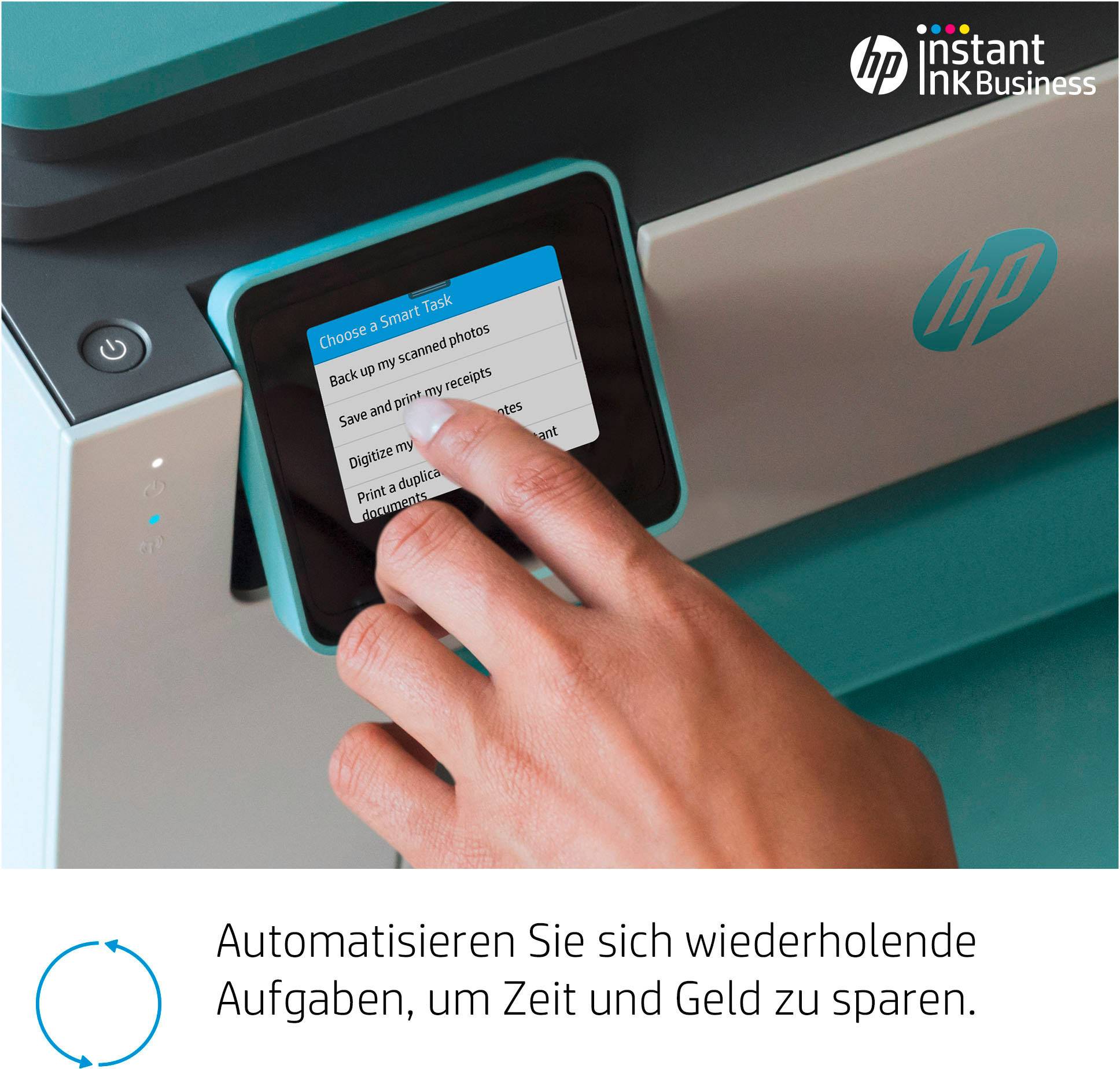 HP Officejet Pro 9025 All-in-One Oasis Blue Farb Tintenstrahl Multifunktionsdrucker A4 Drucker, Scanner, Kopierer, Fax LAN, WLAN, Duplex, Duplex-ADF