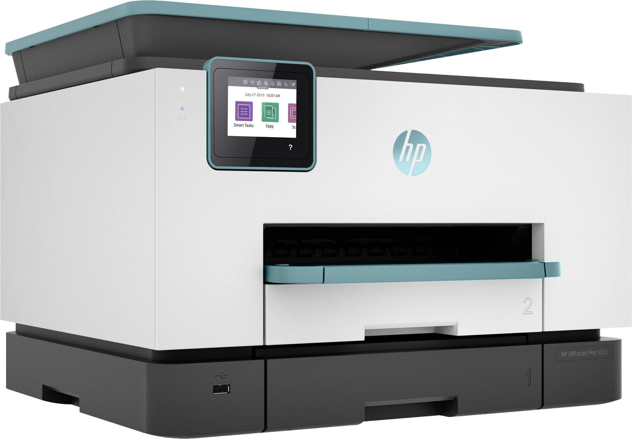 HP Officejet Pro 9025 All-in-One Oasis Blue Farb Tintenstrahl Multifunktionsdrucker A4 Drucker, Scanner, Kopierer, Fax LAN, WLAN, Duplex, Duplex-ADF