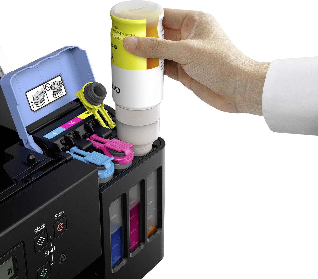 Canon PIXMA G6050 Farb Tintenstrahl Multifunktionsdrucker A4 Drucker, Scanner, Kopierer Tintentank-System, LAN, WLAN, Duplex