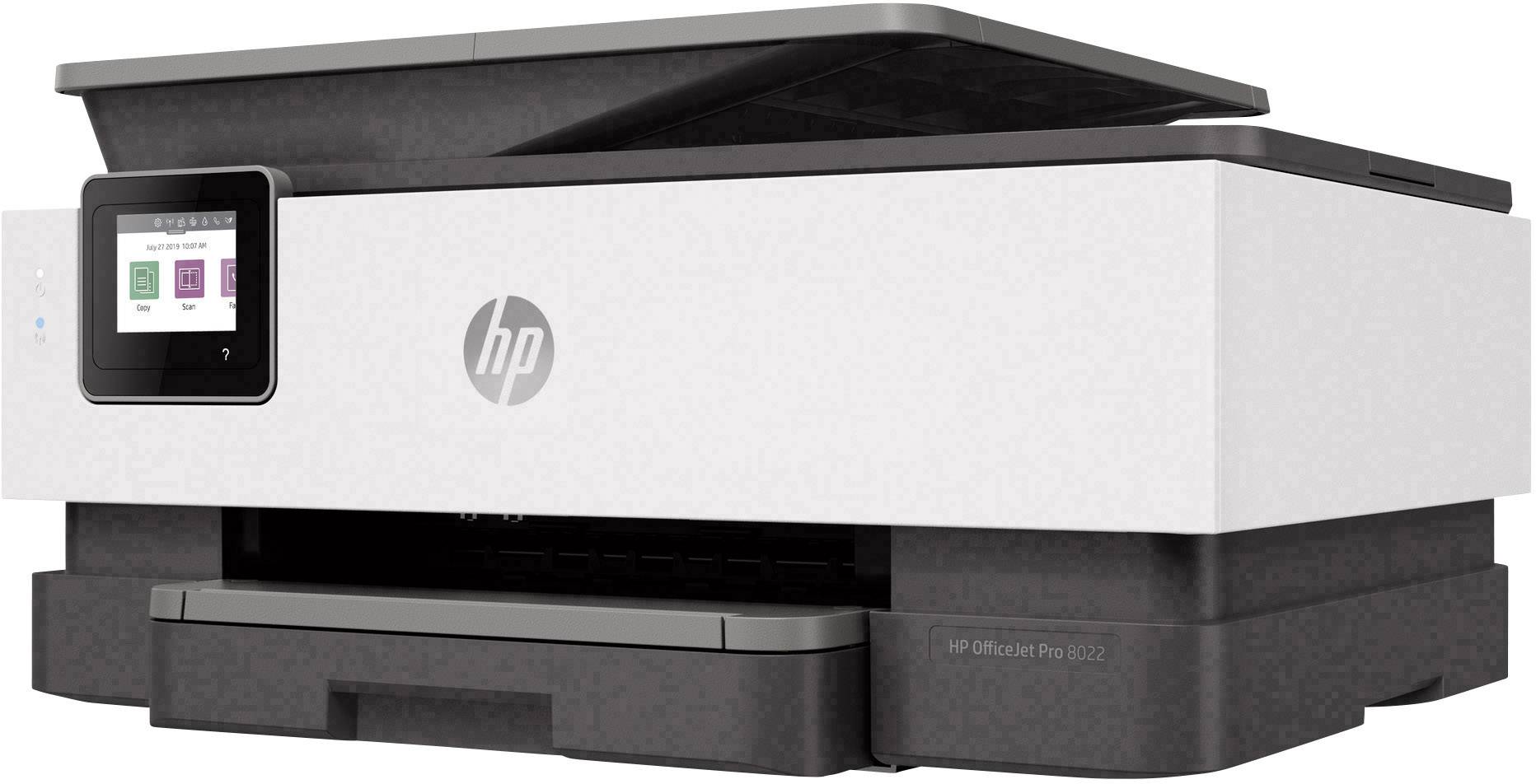 HP OfficeJet Pro 8022 All-in-One Basalt Farb Tintenstrahl Multifunktionsdrucker A4 Drucker, Scanner, Kopierer, Fax LAN, WLAN