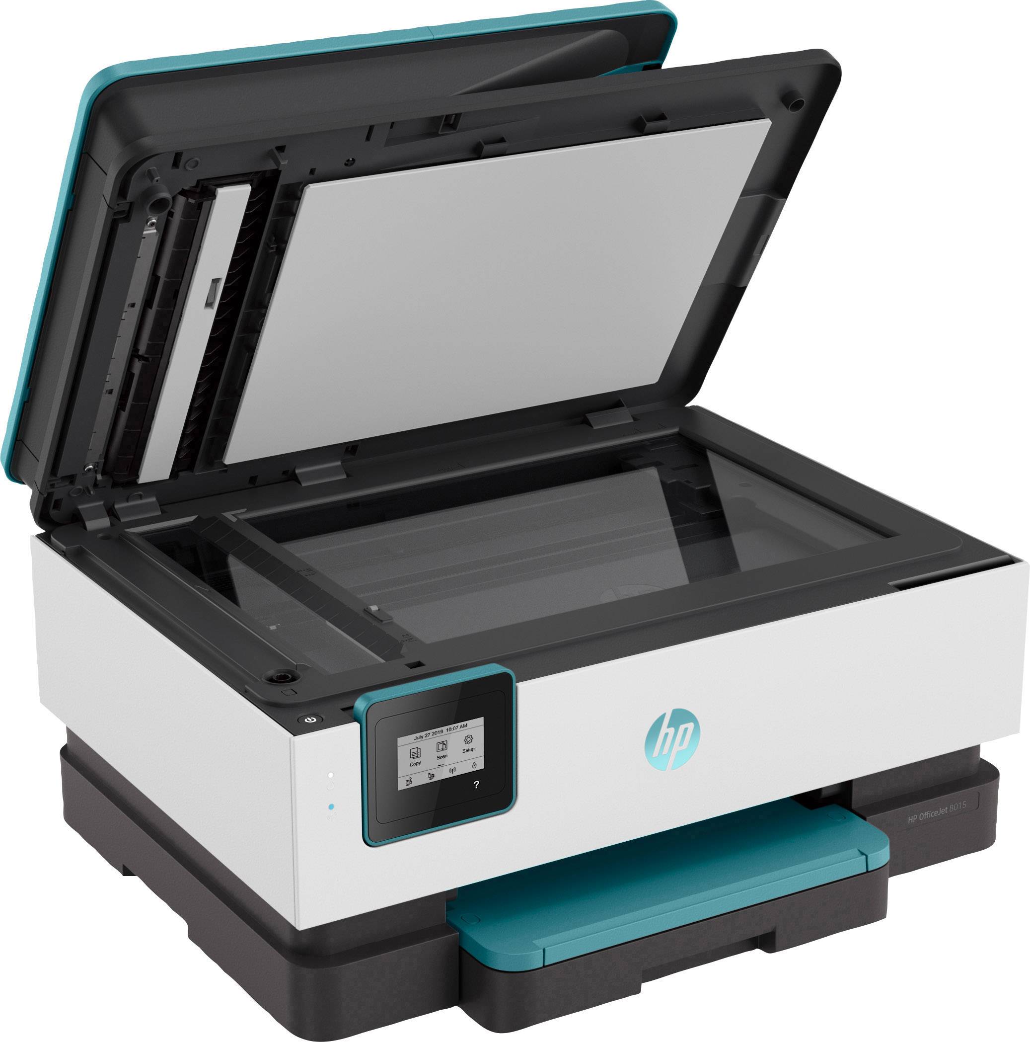 HP OfficeJet 8015 All-in-One Oasis Blue Farb Tintenstrahl Multifunktionsdrucker A4 Drucker, Scanner, Kopierer WLAN, Duplex, ADF