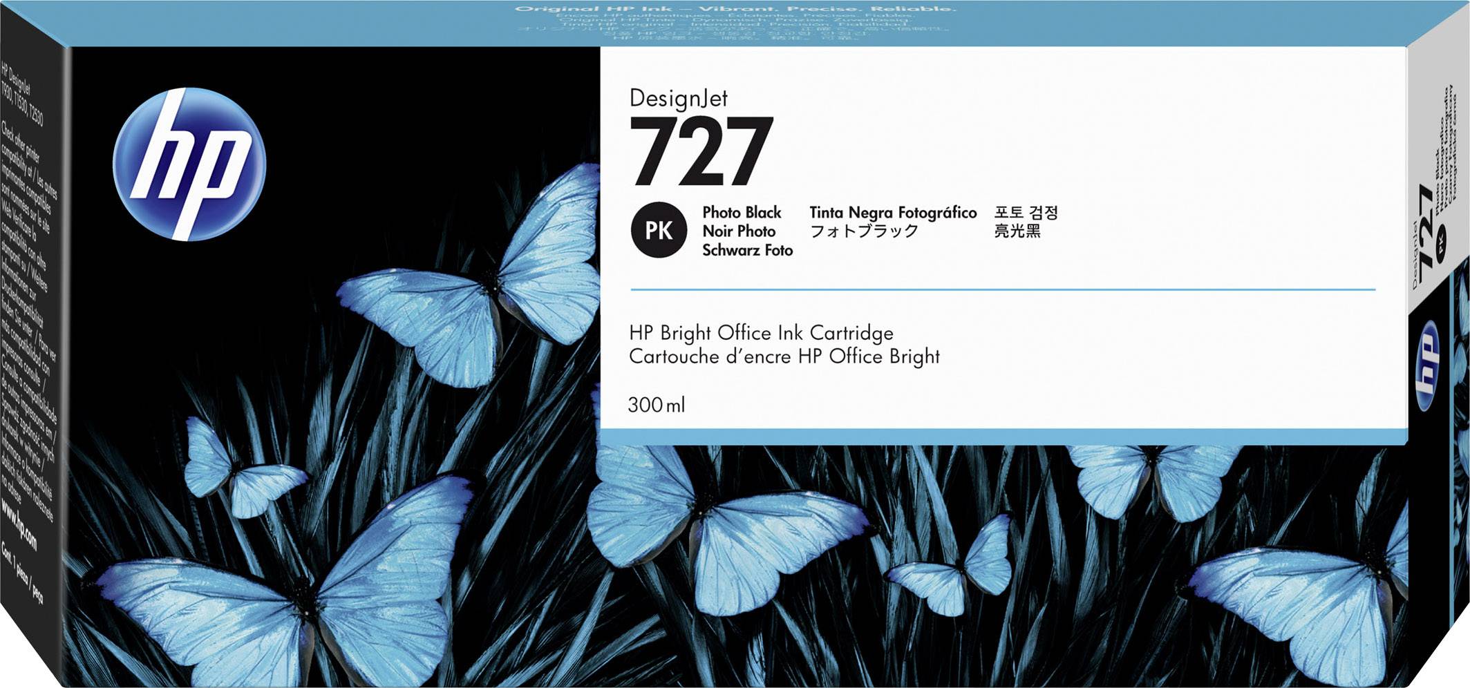 HP Druckerpatrone 727 Original Schwarz 300 ml F9J79A 1 St.