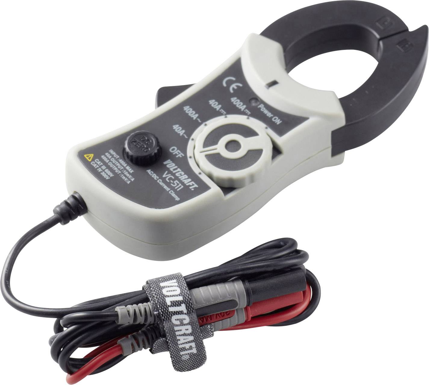 VOLTCRAFT Klett Kabelbinder 200mm Klett Kabelbinder 200mm (L x B) 200mm x 12mm Dark-Grey