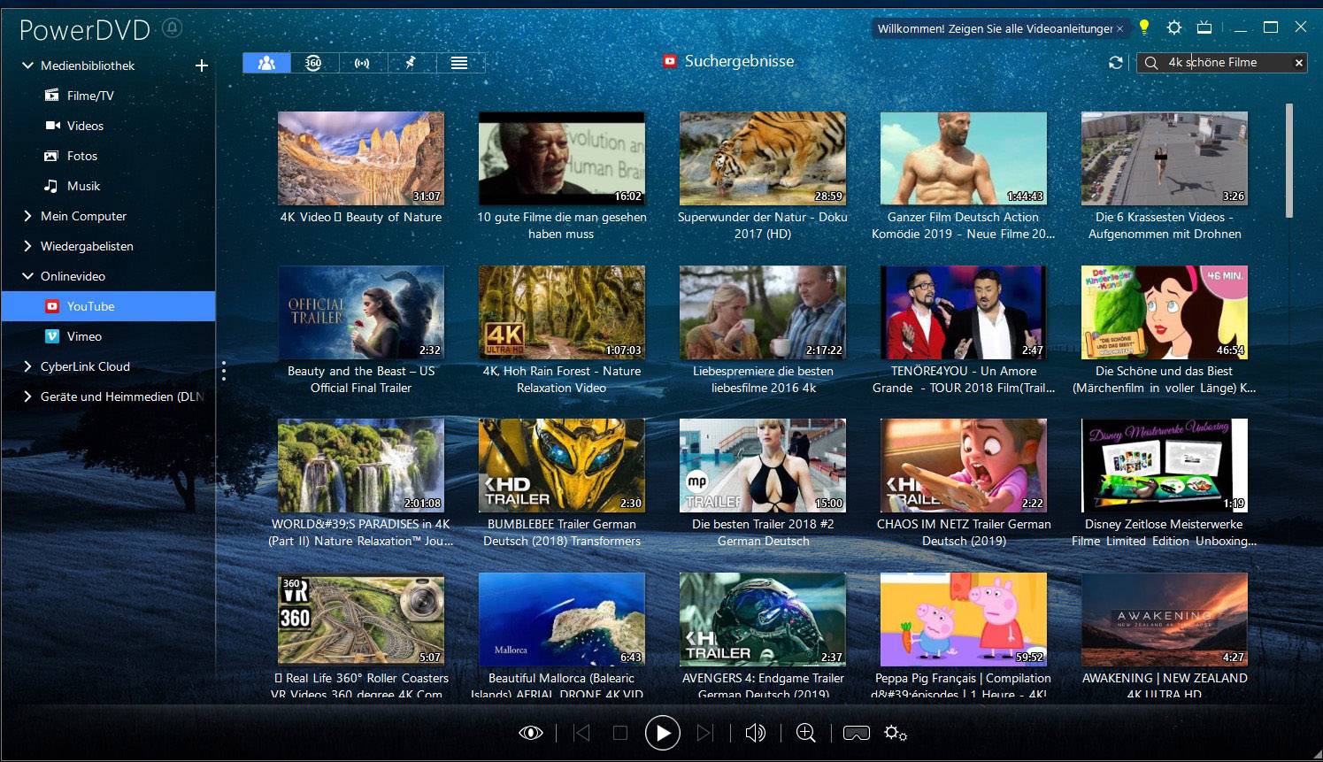 Cyberlink PowerDVD 19 Pro Vollversion, 1 Lizenz Windows Videobearbeitung