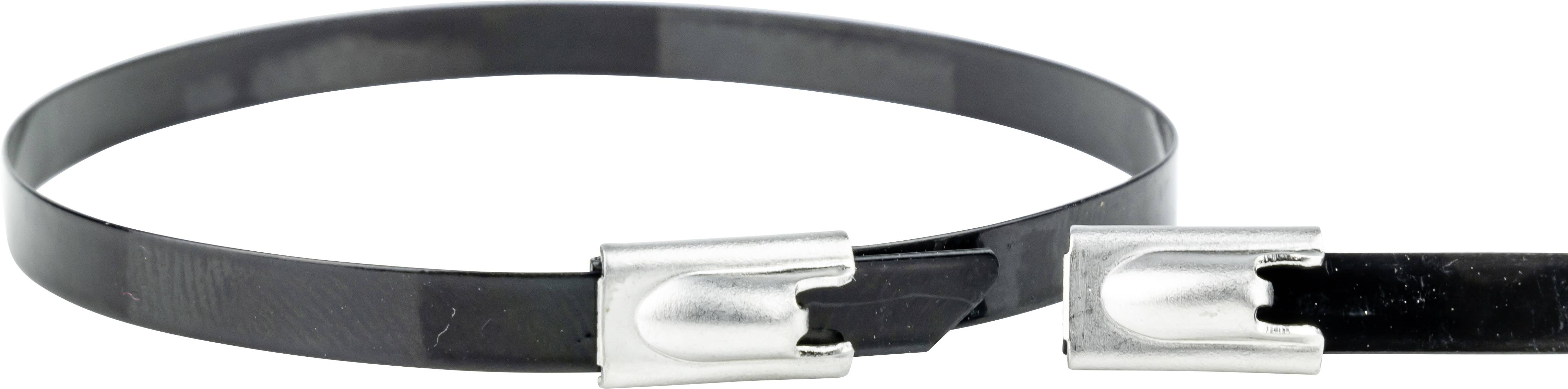 WKK ART006289 Edelstahl-Kabelbinder 360 mm 4.60 mm Schwarz