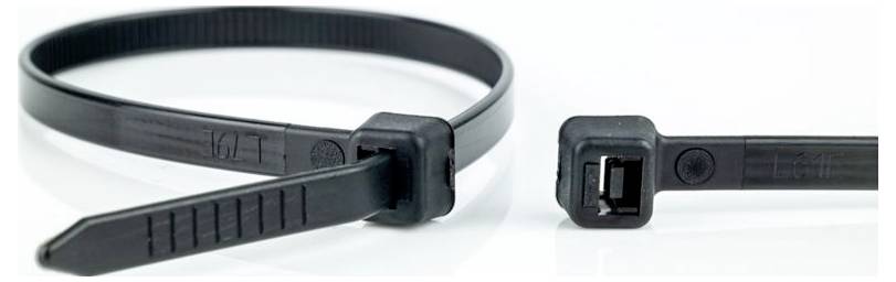 WKK 12074071 12074071 Kabelbinder 140 mm 3.60 mm Schwarz Hitzestabilisiert, UV-stabilisiert, bestän