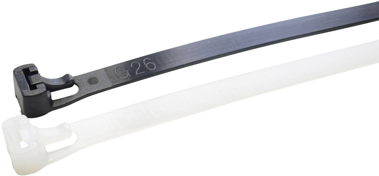 WKK 11887971 11887971 Kabelbinder 150mm 7.60mm Natur Lösbar, UV-stabilisiert, beständig gegen Öl, beständig gegen Lösungsmittel