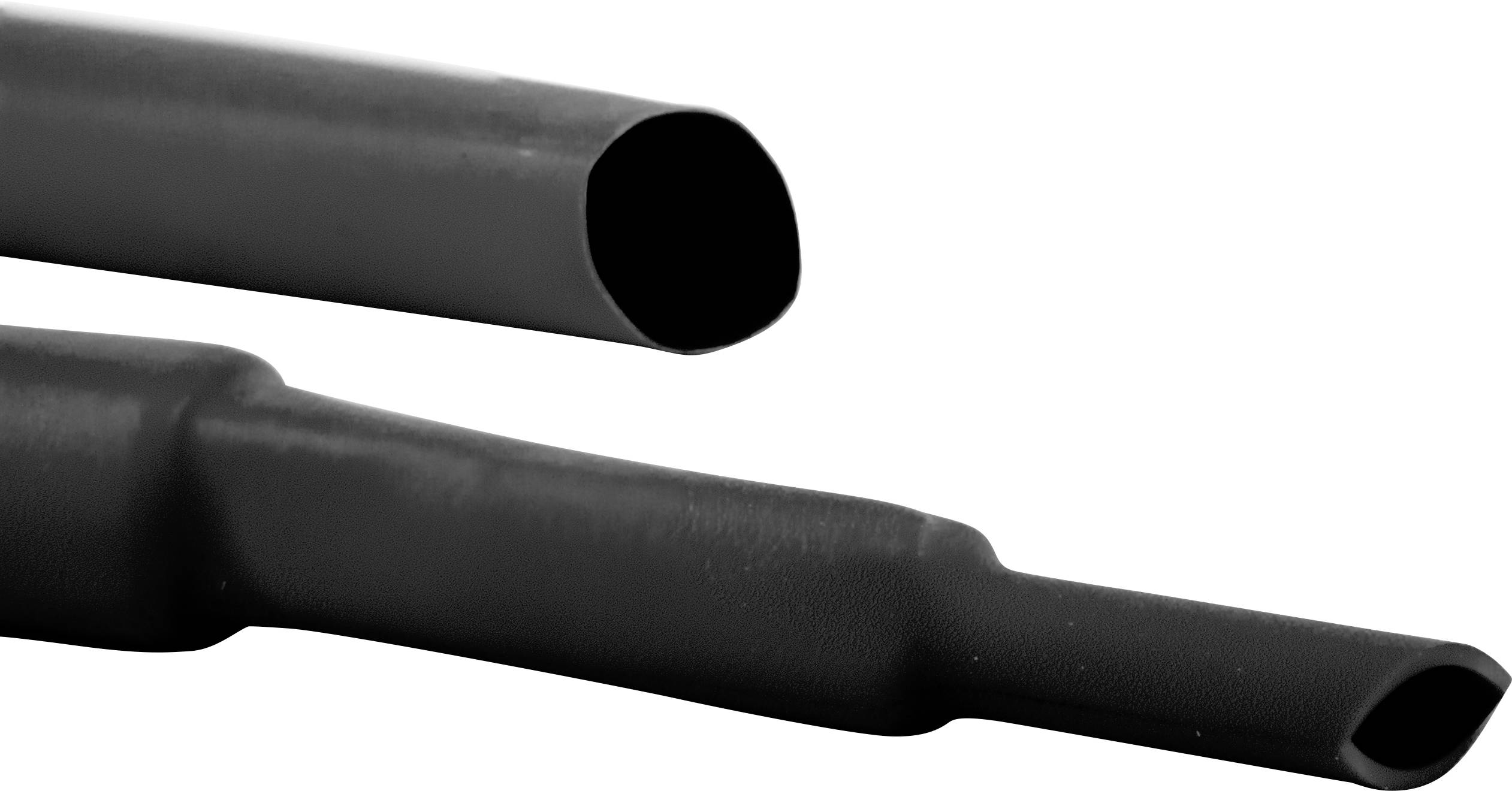 Hongshang ART002312 Schrumpfschlauch ohne Kleber Schwarz 3mm 1mm Schrumpfrate:3:1 Meterware