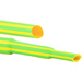 Hongshang ART002440 Schrumpfschlauch ohne Kleber Gelb, Grün 9 mm 3 mm Schrumpfrate:3:1 Meterware