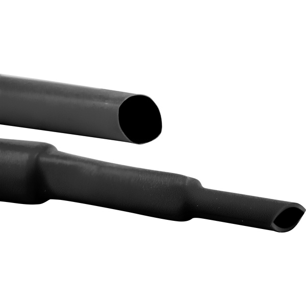 Hongshang ART002445 Schrumpfschlauch ohne Kleber Schwarz 18 mm 6 mm Schrumpfrate:3:1 Meterware