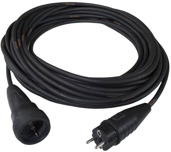 Schabus 300110 Strom Verlängerungskabel Schwarz 10.00 m H07RN-F 3G 1,5 mm²