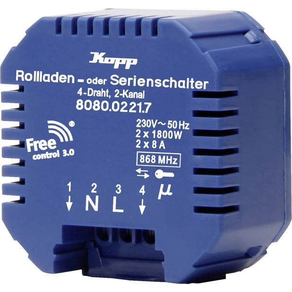 Free Control 3.0 Kopp Free Control 2-Kanal Empfänger Free Control 3.0 Kopp Free Control 2-Kanal Empfänger