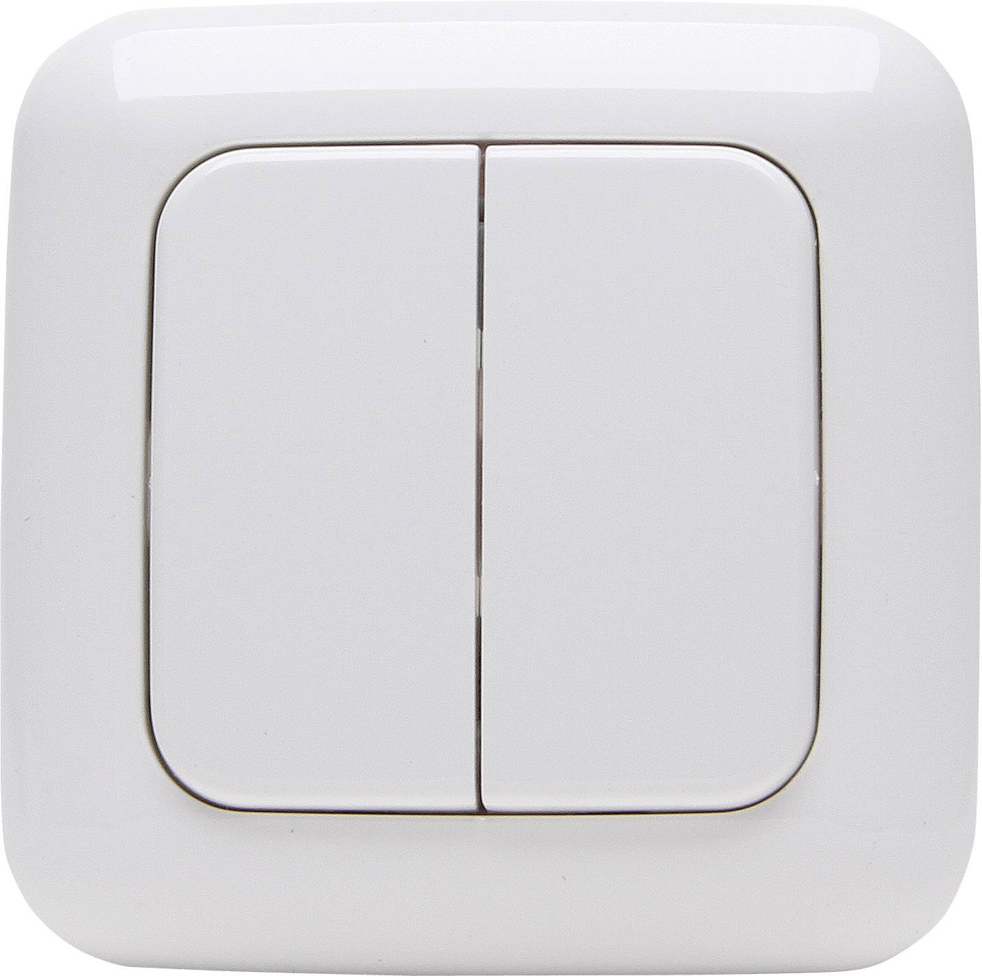 Kopp Free Control 3.0 Free Control 2-Kanal Wandschalter Alpinweiß