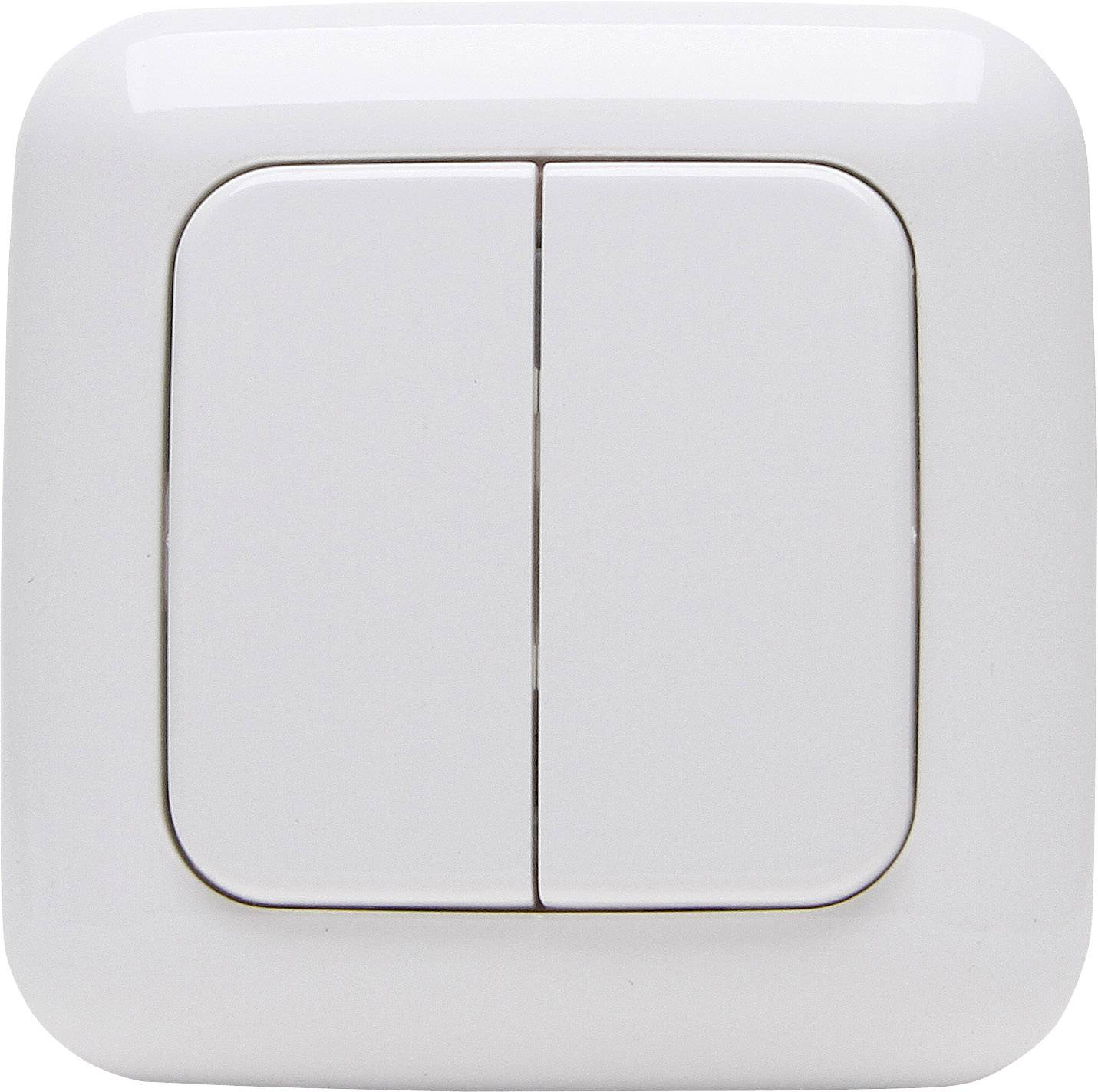 Kopp Free Control 3.0 Free Control 2-Kanal Wandschalter Alpinweiß