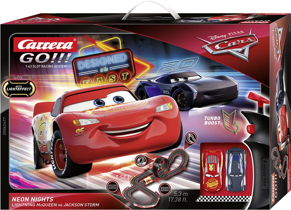 Carrera 20062477 GO!!! Disney·Pixar Cars - Neon Nights Start-Set
