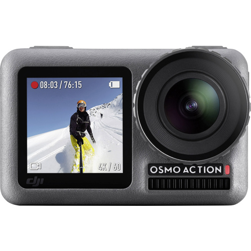 DJI Osmo Action Cam 4K, Ultra HD, Dual-Display, Bildstabilisierung, Touch-Screen, Intervall-Aufnahme, Zeitlupe, Wasserfest