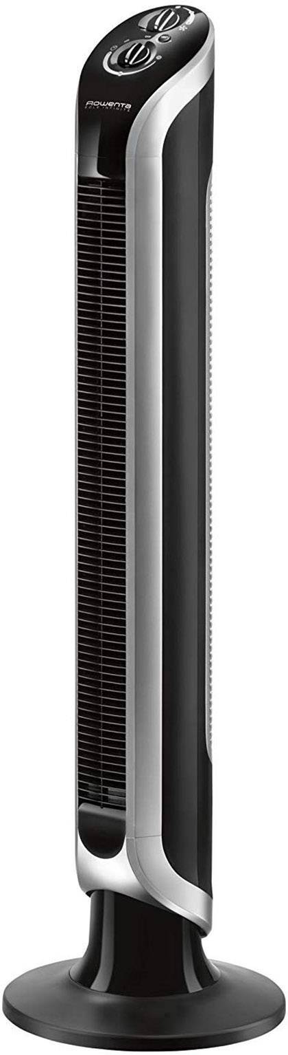 Rowenta Eole Infinite Standventilator 40 W (L x B x H) 170 x 200 x 1000 mm Schwarz, Silber Timer, Oszillierend