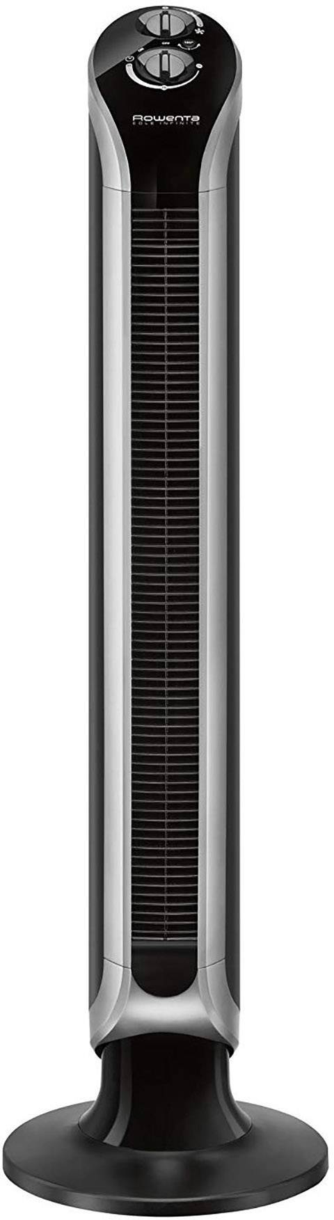 Rowenta Eole Infinite Standventilator 40 W (L x B x H) 170 x 200 x 1000 mm Schwarz, Silber Timer, Oszillierend