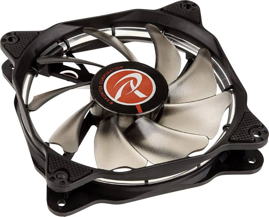 Raijintek AURAS 12 RGB PC-Gehäuse-Lüfter Schwarz, RGB (B x H x T) 120 x 120 x 25 mm inkl. LED-Beleu