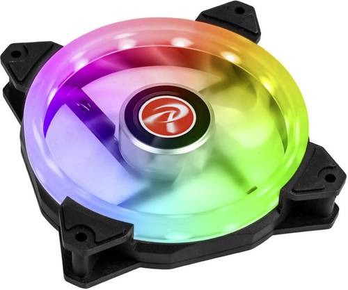 Raijintek IRIS 12 Rainbow RGB Orcus PWM PC-Gehäuse-Lüfter Schwarz, Transparent, RGB (B x H x T) 12