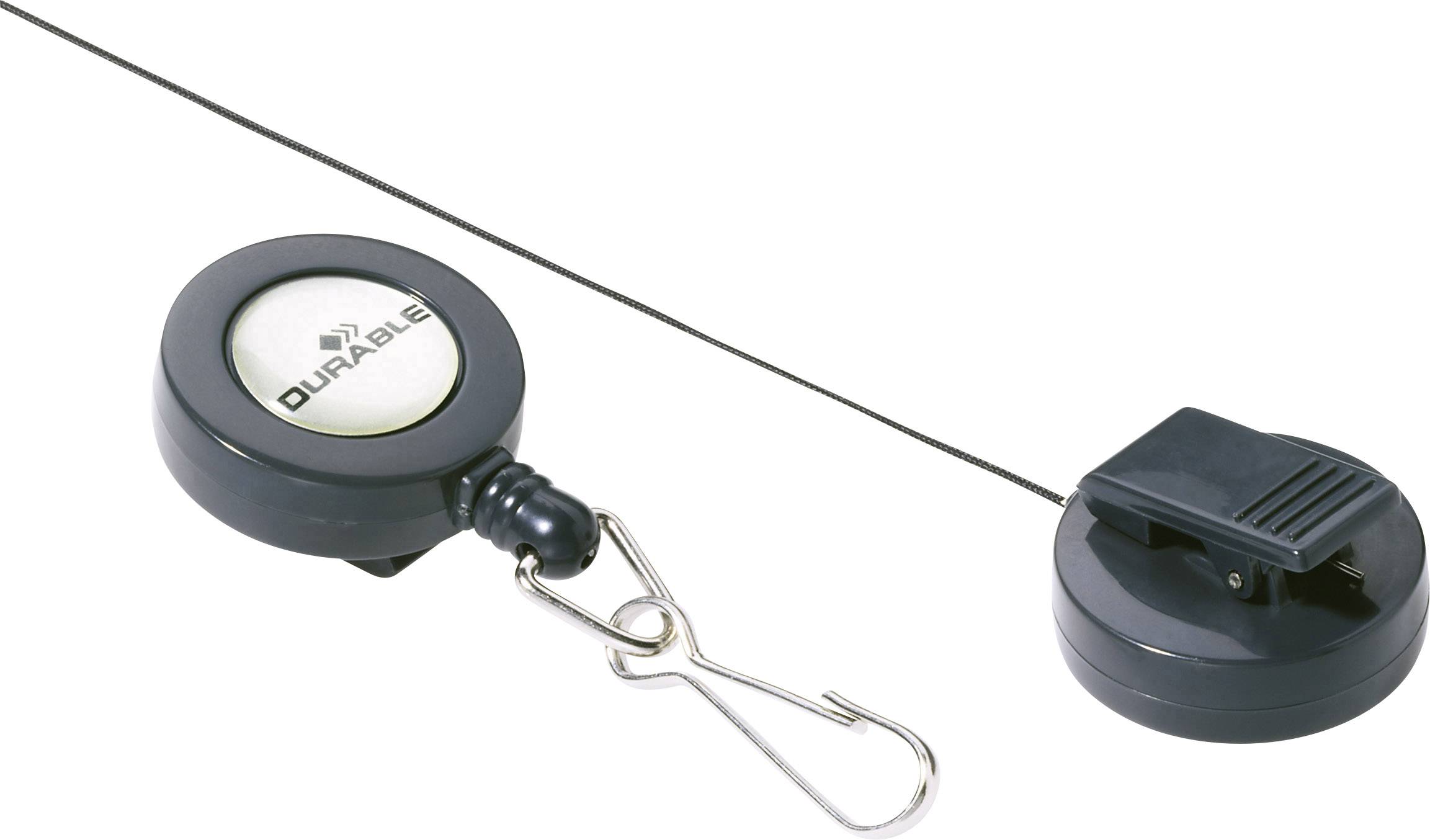 Durable 822158 Jojo für Ausweishalter Krokoklemme, Federhaken 10St.