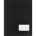 Durable DURALUX 268001 Schnellhefter Schwarz DIN A4+ Beschriftungsfenster (90 x 57 mm), Einreißschu