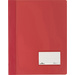 Durable DURALUX 268003 Schnellhefter Rot DIN A4+ Beschriftungsfenster (90 x 57 mm), Einreißschutz, Innentasche (Rückseite)