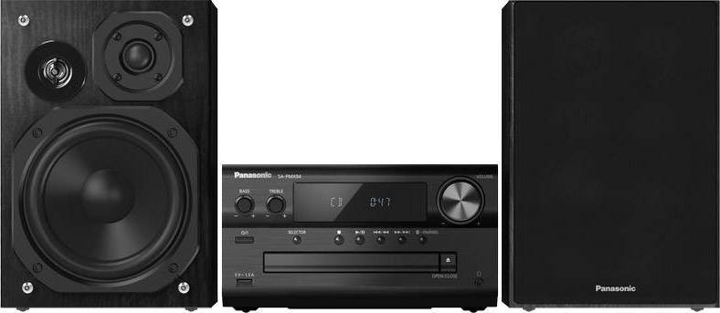 Panasonic SC-PMX94 Stereoanlage AUX, Bluetooth®, DAB+, CD, UKW, High-Resolution Audio 2 x 60 W Schwarz