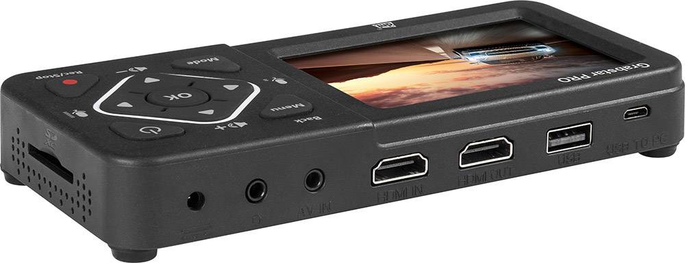 Dnt Grabstar PRO Video Grabber Live-Kommentar-Funktion, Livestream-Funktion, Full-HD-Auflösung, Plug und Play