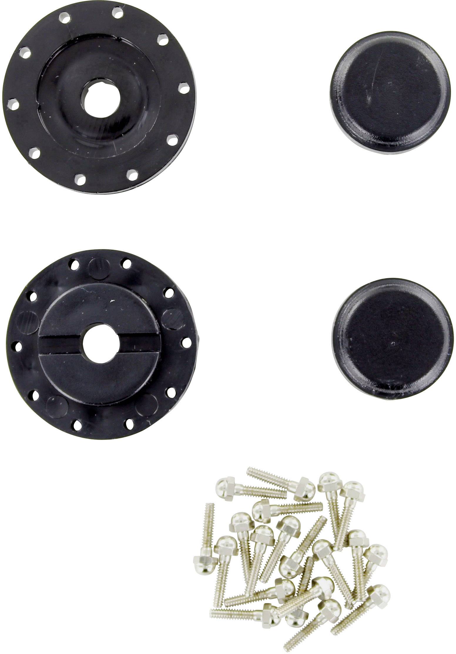 Veroma 1:16 Kunststoff Felgenadapter vorne Schwarz 2St.