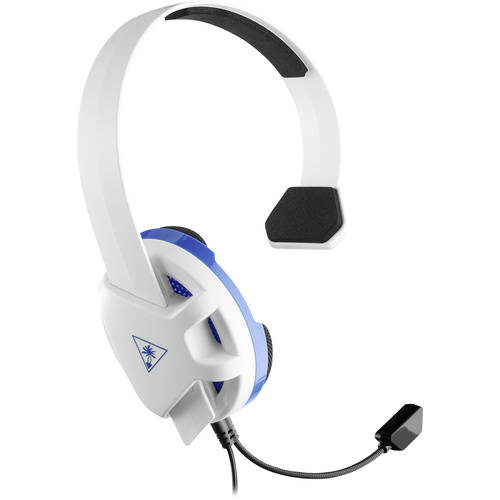 Turtle Beach Recon Chat Gaming Over Ear Headset kabelgebunden Mono Weiß, Blau, Schwarz Noise Cancelling Lautstärkeregelung