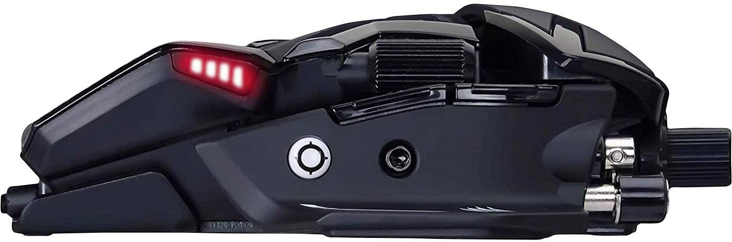 MadCatz R.A.T. 8 + Gaming-Maus USB Optisch Schwarz 11 Tasten 16000 dpi Beleuchtet, Handballenauflage, Gewichts-Tuning, Integrierter Profilspeicher