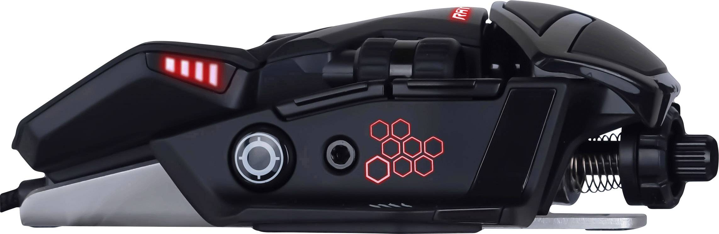 MadCatz R.A.T. 6+ Ergonomische Gaming-Maus USB Optisch Schwarz 11 Tasten 12000 dpi Beleuchtet, Ergonomisch, Gewichts-Tuning