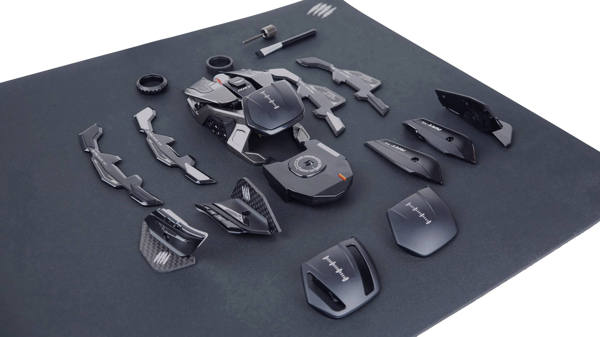 MadCatz R.A.T. X3 Ergonomische Gaming-Maus USB Optisch Schwarz 10 Tasten 16000 dpi Beleuchtet, Ergonomisch, Handballenauflage, Integrierter Profils