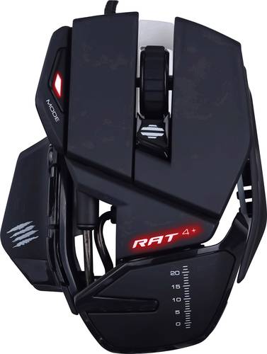 MADCATZ R.A.T. 4+ USB GAMING MAUS BLACK